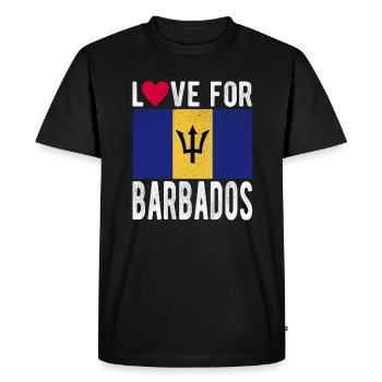 Souvenir de la Barbade - T-shirt Premium bio Homme - noir - Devant - Nico (187cm)