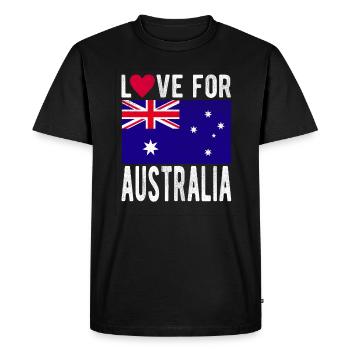 Australia Souvenir - Men's Premium Organic T-Shirt - black - Front - Nico (187cm)