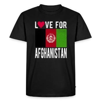 Souvenir de l’Afghanistan - T-shirt Premium bio Homme - noir - Devant - Nico (187cm)