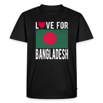 Bangladesh Souvenir - Men's Premium Organic T-Shirt - black - Front - Nico (187cm)