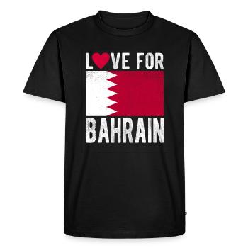 Souvenir de Bahreïn - T-shirt Premium bio Homme - noir - Devant - Nico (187cm)
