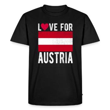 Austria Souvenir - Men's Premium Organic T-Shirt - black - Front - Nico (187cm)
