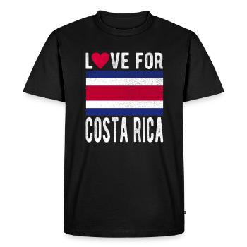 Costa Rica Souvenir - T-shirt Premium bio Homme - noir - Devant - Nico (187cm)
