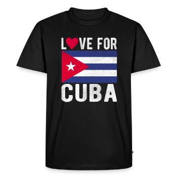 Cuba Souvenir - T-shirt Premium bio Homme - noir - Devant - Nico (187cm)