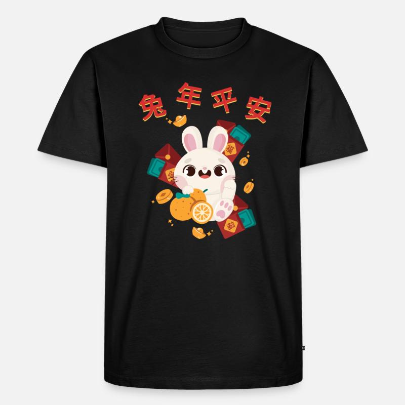 Ratte Chinesisches Sternzeichen - Männer Premium Bio T-Shirt - Schwarz