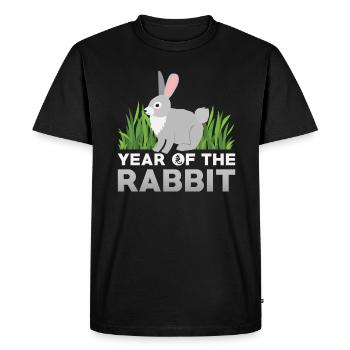 Signe chinois du zodiaque Rat - T-shirt Premium bio Homme - noir - Devant - Nico (187cm)
