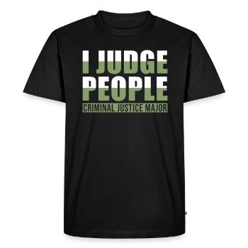 Licence en droit - T-shirt Premium bio Homme - noir - Devant - Nico (187cm)