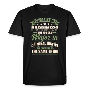 Licence en droit - T-shirt Premium bio Homme - noir - Devant - Nico (187cm)