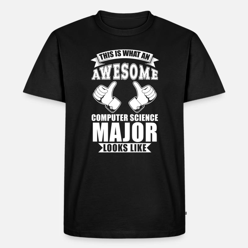 Informatik Abschluss - Männer Premium Bio T-Shirt - Schwarz