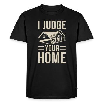 Building Inspector Gift - Men's Premium Organic T-Shirt - black - Front - Nico (187cm)