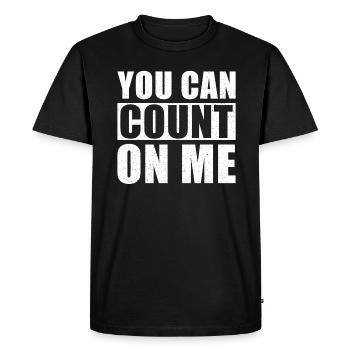 Comptable Spuch Vous pouvez compter sur moi - T-shirt Premium bio Homme - noir - Devant - Nico (187cm)