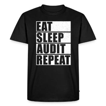 Un comptable dit la saison des impôts - T-shirt Premium bio Homme - noir - Devant - Nico (187cm)