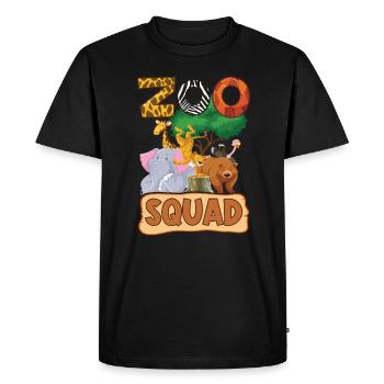 Zoo Group Design - Zoo Animals - Zoo Squad - Men's Premium Organic T-Shirt - black - Front - Nico (187cm)