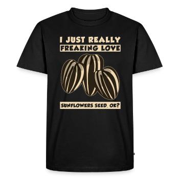 Tournesol - T-shirt Premium bio Homme - noir - Devant - Nico (187cm)