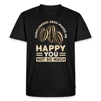 Tournesol - T-shirt Premium bio Homme - noir - Devant - Nico (187cm)