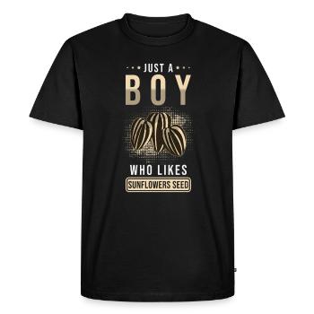 Tournesol - T-shirt Premium bio Homme - noir - Devant - Nico (187cm)