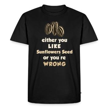 Tournesol - T-shirt Premium bio Homme - noir - Devant - Nico (187cm)