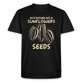 Tournesol - T-shirt Premium bio Homme - noir - Devant - Nico (187cm)