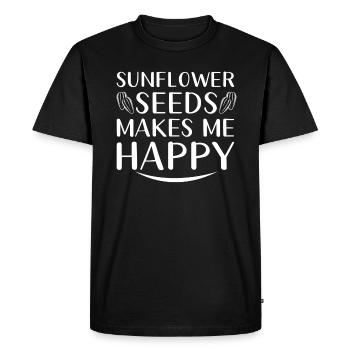 Tournesol - T-shirt Premium bio Homme - noir - Devant - Nico (187cm)