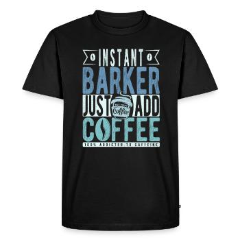 Buchalter coffee saying - Men's Premium Organic T-Shirt - black - Front - Nico (187cm)