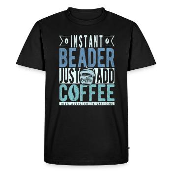 Dicton de café Buchalter - T-shirt Premium bio Homme - noir - Devant - Nico (187cm)