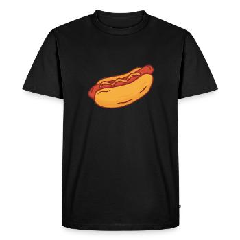 Hot-dog - T-shirt Premium bio Homme - noir - Devant - Nico (187cm)