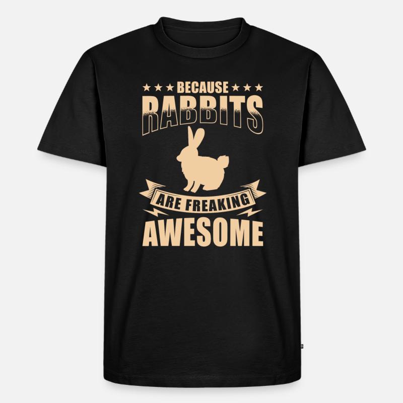 Hase Chinesisches Sternzeichen - Männer Premium Bio T-Shirt - Schwarz