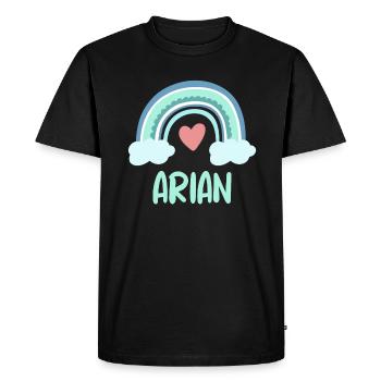 Arian Nom Rainbow Baby - T-shirt Premium bio Homme - noir - Devant - Nico (187cm)