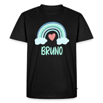 Bruno Nom Rainbow Baby - T-shirt Premium bio Homme - noir - Devant - Nico (187cm)