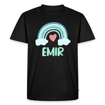 Emir Name Rainbow Baby - Men's Premium Organic T-Shirt - black - Front - Nico (187cm)