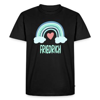 Friedrich Nom Rainbow Baby - T-shirt Premium bio Homme - noir - Devant - Nico (187cm)