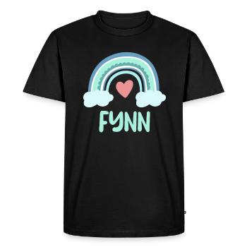 Fynn Name Rainbow Baby - Men's Premium Organic T-Shirt - black - Front - Nico (187cm)