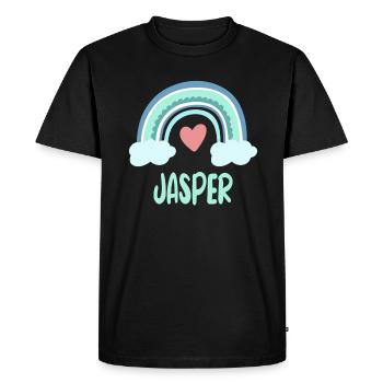 Jasper Nom Rainbow Baby - T-shirt Premium bio Homme - noir - Devant - Nico (187cm)