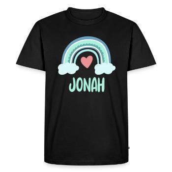 Jonah Nom Rainbow Baby - T-shirt Premium bio Homme - noir - Devant - Nico (187cm)