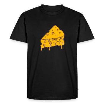 Fromage - T-shirt Premium bio Homme - noir - Devant - Nico (187cm)