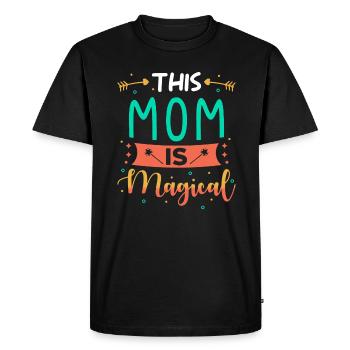 Mom Gift - Men's Premium Organic T-Shirt - black - Front - Nico (187cm)