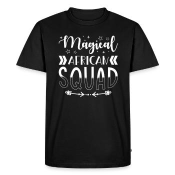 Africa Group Magical African Troupe - Men's Premium Organic T-Shirt - black - Front - Nico (187cm)
