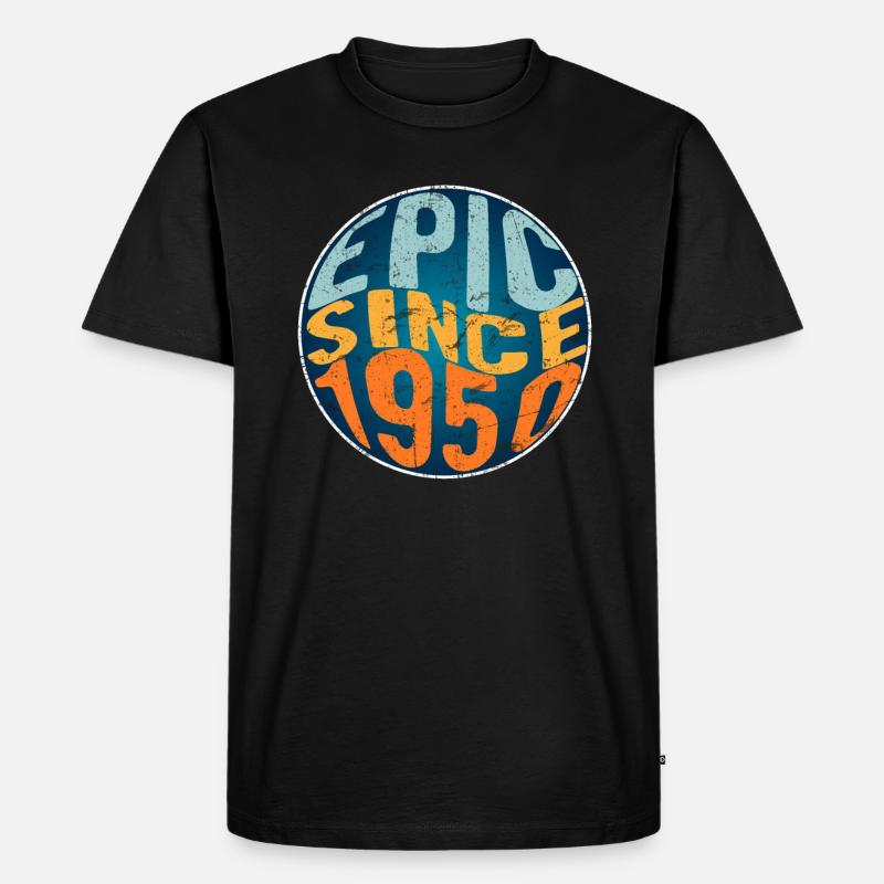 Episch Seit 1950 - Männer Premium Bio T-Shirt - Schwarz