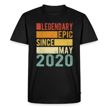 Birthday May 2020 Legendary Epic - Men's Premium Organic T-Shirt - black - Front - Nico (187cm)