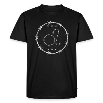 Signe du zodiaque Lion - T-shirt Premium bio Homme - noir - Devant - Nico (187cm)