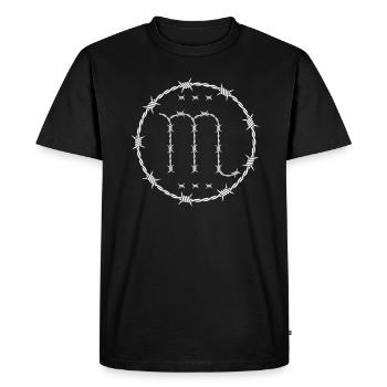Signe du zodiaque Scorpion - T-shirt Premium bio Homme - noir - Devant - Nico (187cm)