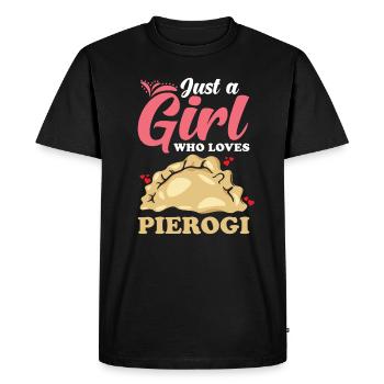 Boulettes Pierogi - T-shirt Premium bio Homme - noir - Devant - Nico (187cm)