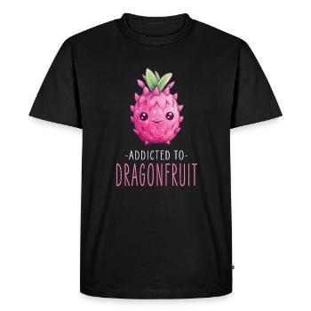 Fruit du dragon Kawaii - T-shirt Premium bio Homme - noir - Devant - Nico (187cm)