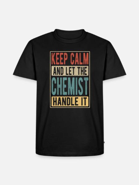 Chemist Retro Gift - Men's Premium Organic T-Shirt - black