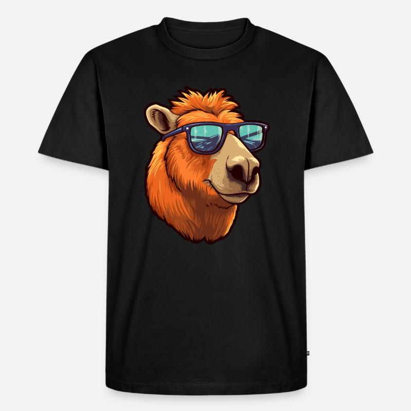 Capybara Sonnenbrille Cooles Capybara - Männer Premium Bio T-Shirt - Schwarz