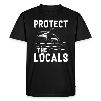 Orca Killer Whale Protection Marine Conservationist - T-shirt Premium bio Homme - noir - Devant - Nico (187cm)