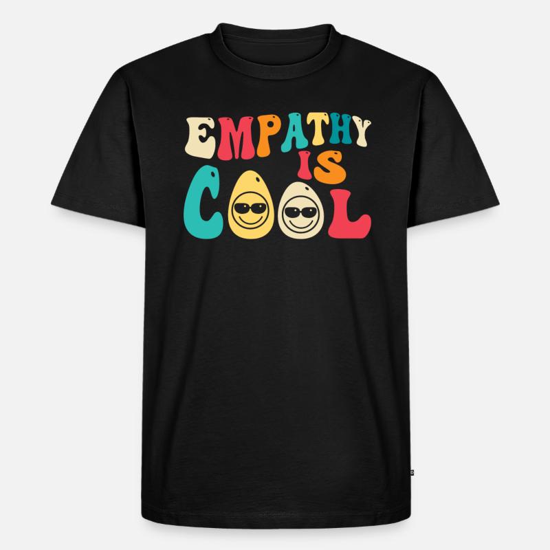 Empathie Ist Cool - Männer Premium Bio T-Shirt - Schwarz