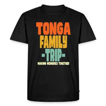 Tonga Family Trip Holidays - Men's Premium Organic T-Shirt - black - Front - Nico (187cm)