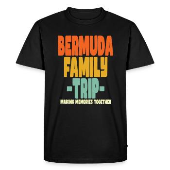 Bermuda Family Trip Vacations - Men's Premium Organic T-Shirt - black - Front - Nico (187cm)