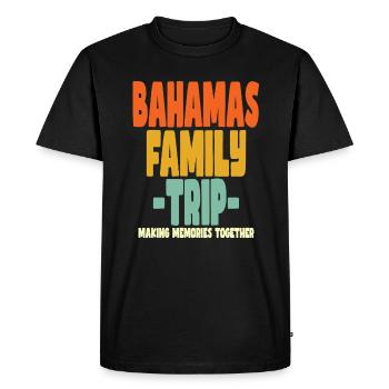 Bahamas Family Trip Vacations - Men's Premium Organic T-Shirt - black - Front - Nico (187cm)